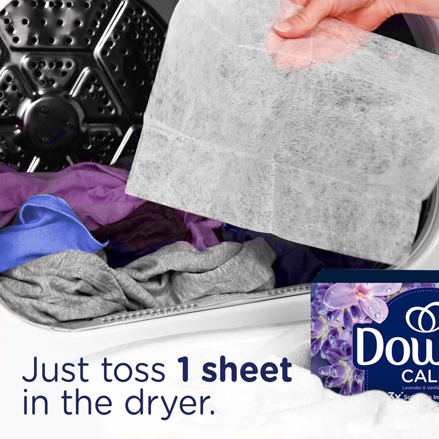 Downy Infusions Mega Dryer Sheets, Calm Lavender & Vanilla Scent; image 10 of 10
