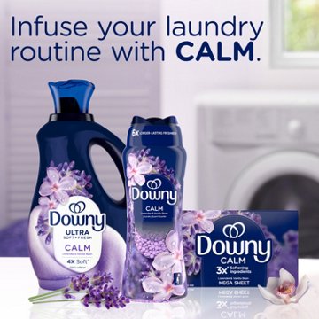 Downy Calm In-Wash Laundry Scent Booster Beads, Soothing Lavender & Vanilla Bean Scent, 30.1 oz