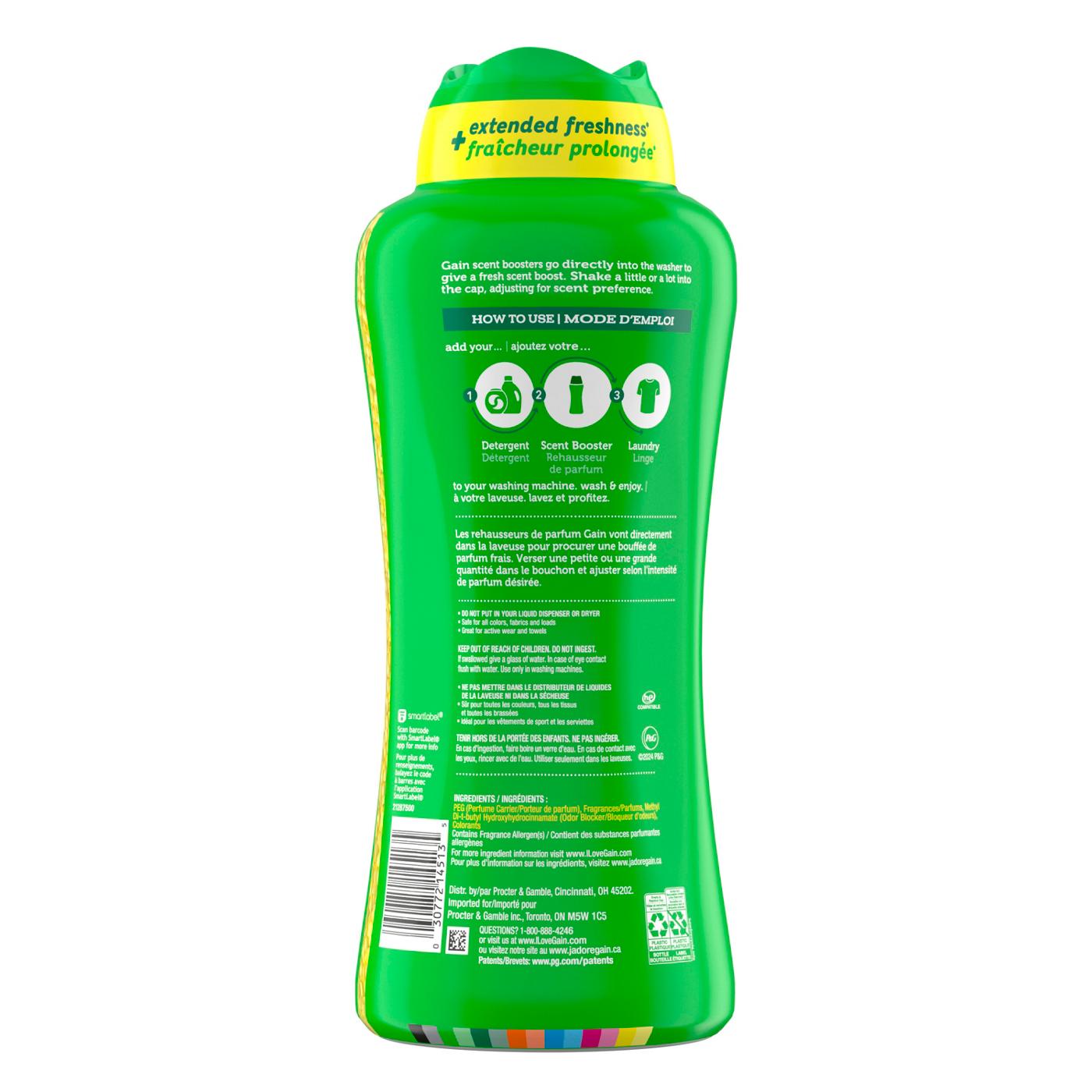 Gain In-Wash Laundry Scent Booster Beads Fresh Extender + Odor Protection - Original Scent; image 10 of 10