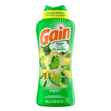 Gain In-Wash Laundry Scent Booster Beads Fresh Extender + Odor Protection - Original Scent, 30.1 oz
