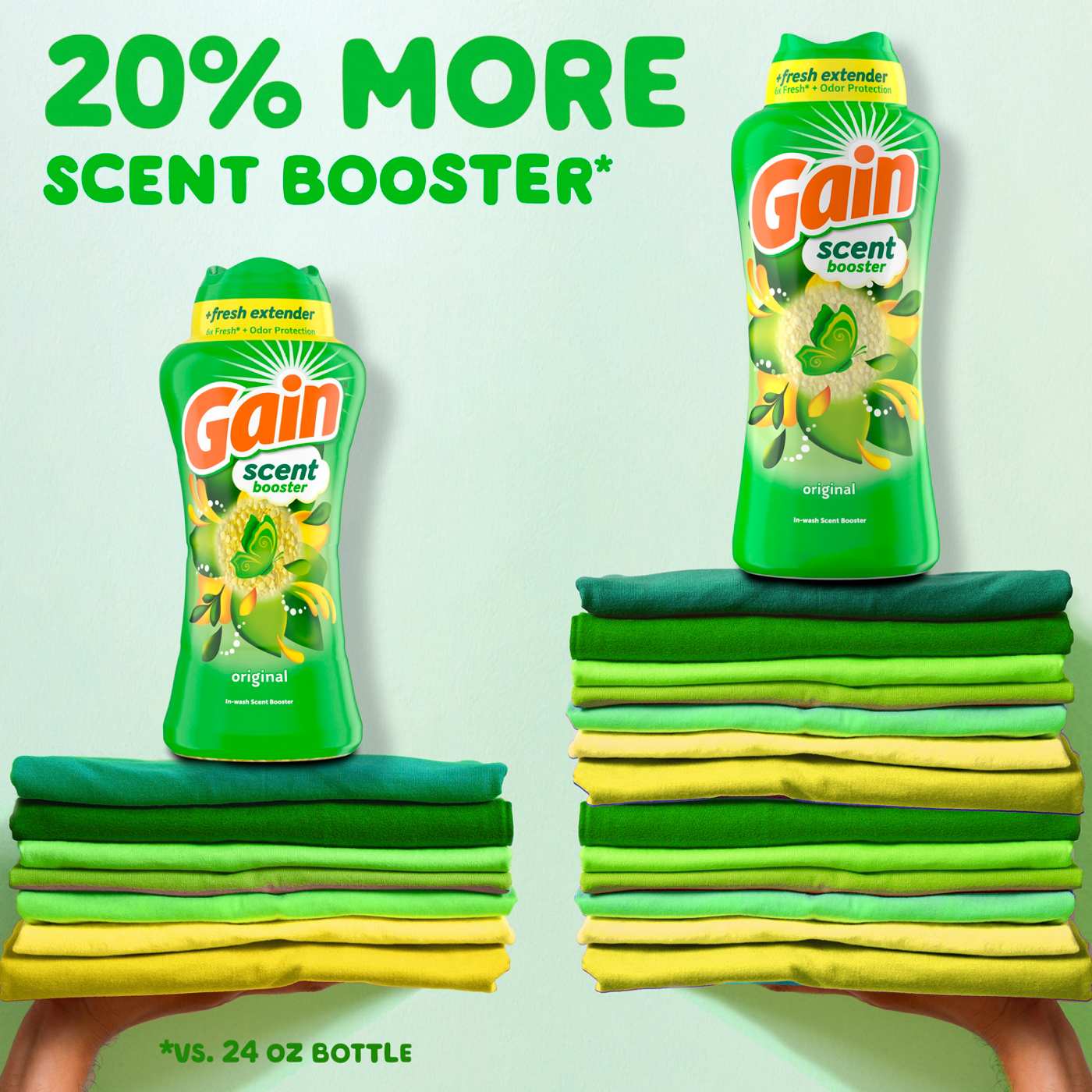 Gain In-Wash Laundry Scent Booster Beads Fresh Extender + Odor Protection - Original Scent; image 6 of 10