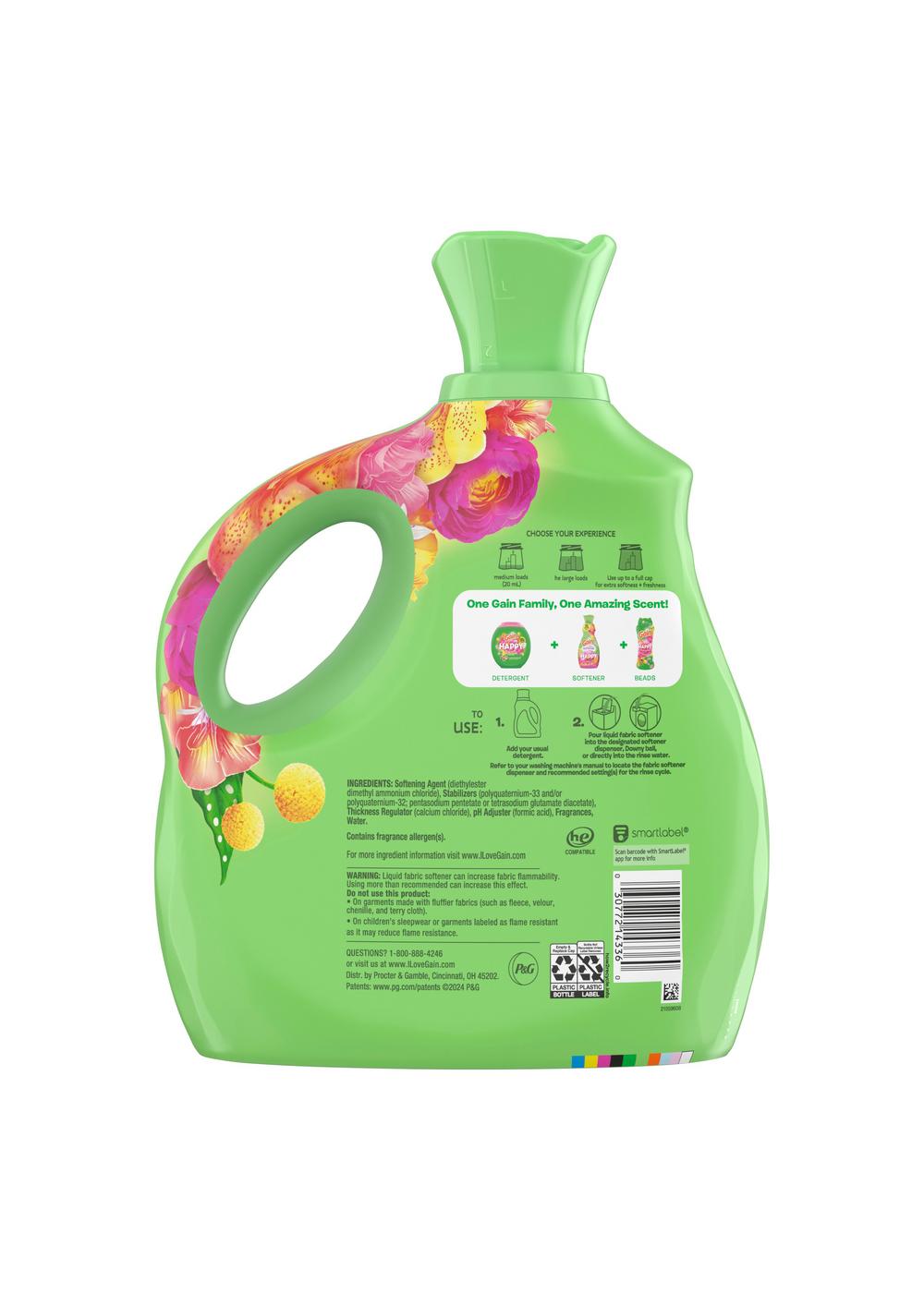 Gain Happy Fabric Softener 151 Load - Hibiscus Hula ; image 2 of 2