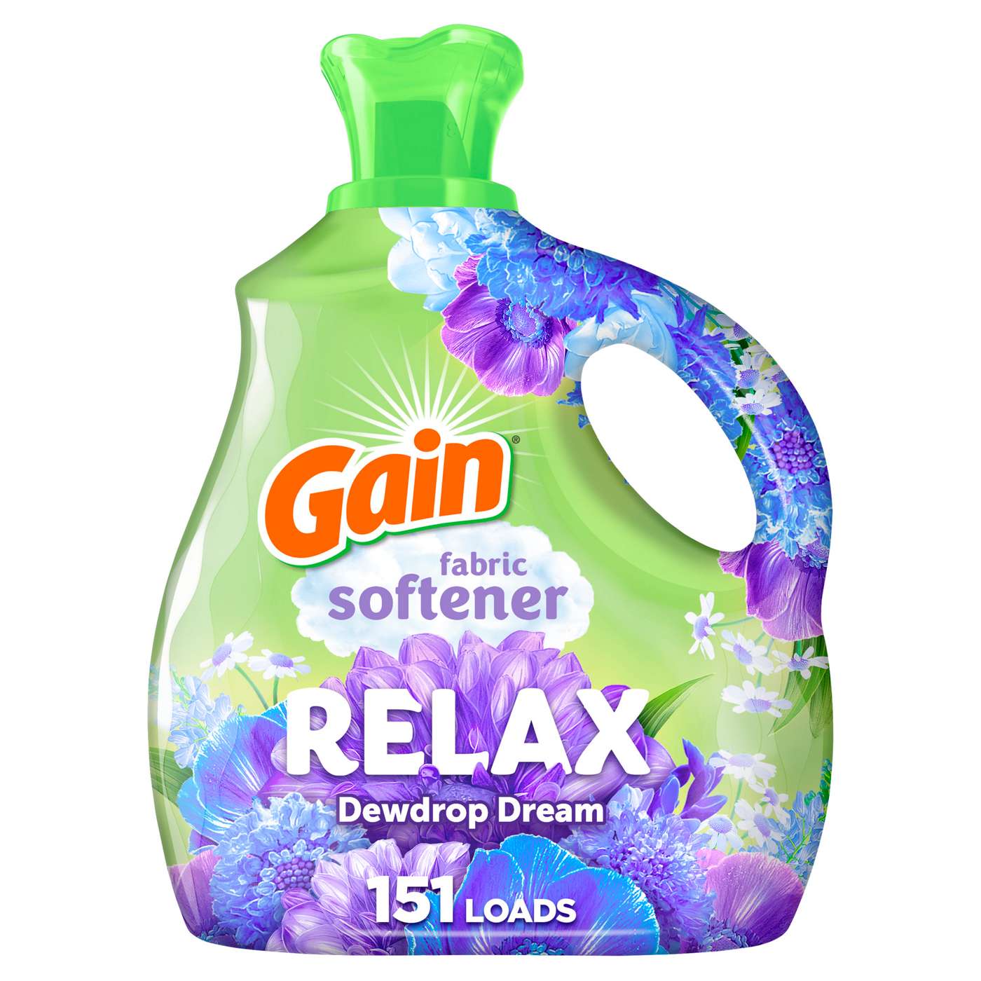 Gain Liquid Fabric Softener, 151 Loads, Relax Dewdrop Dream Scent; image 3 of 8