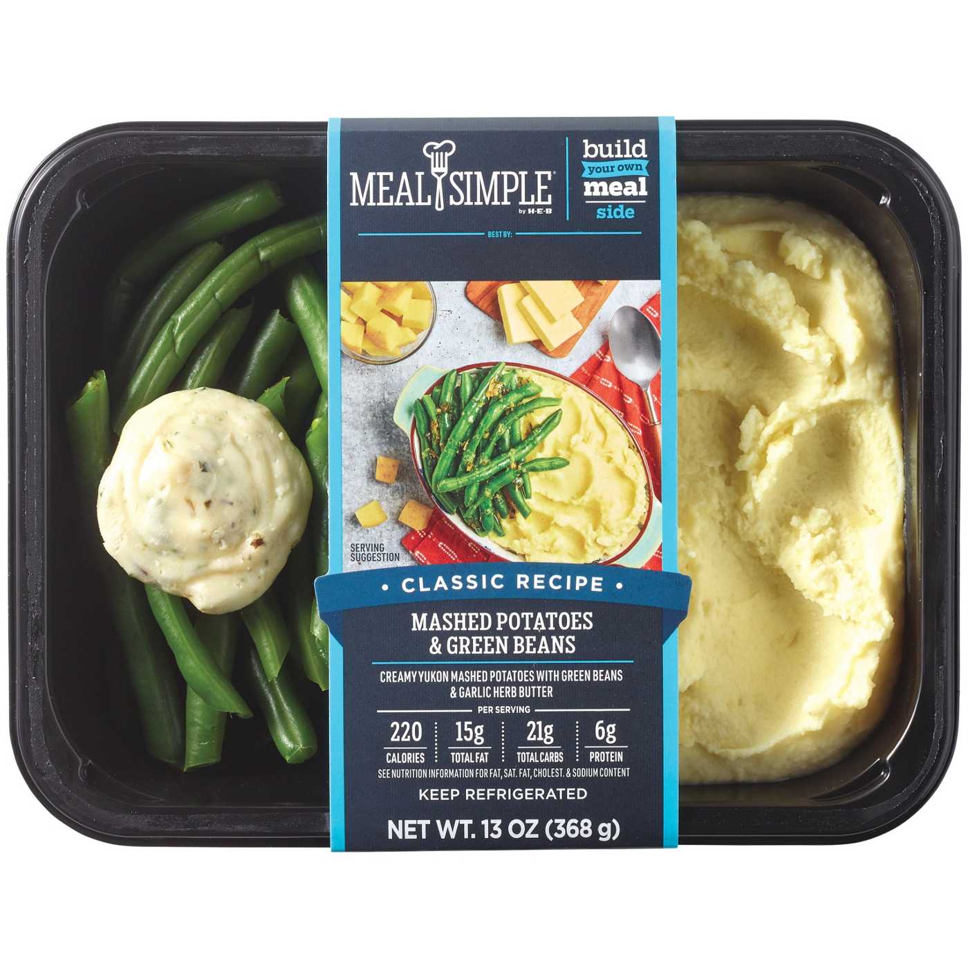 Meal Simple by H-E-B Mashed Potatoes & Green Beans; image 3 of 5