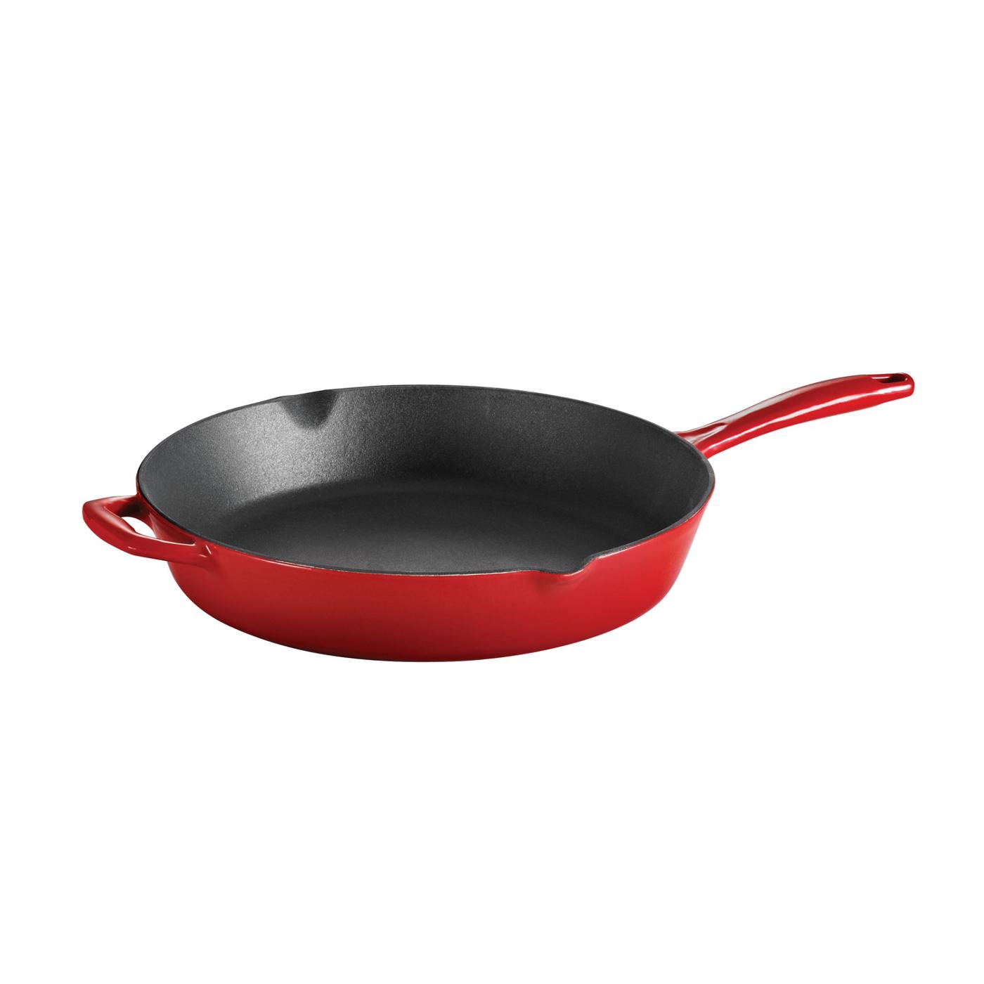 Tramontina Enameled Cast-Iron Series 1000 Skillet - Gradated Red; image 1 of 6