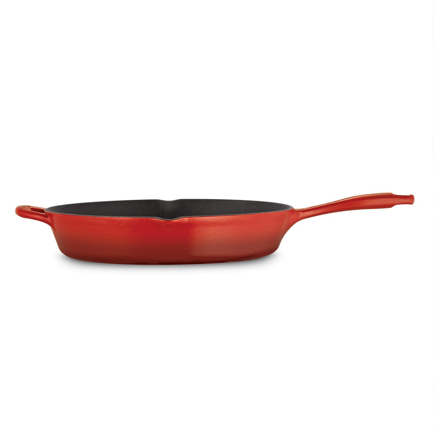 Tramontina Enameled Cast-Iron Series 1000 Skillet - Gradated Red; image 5 of 6