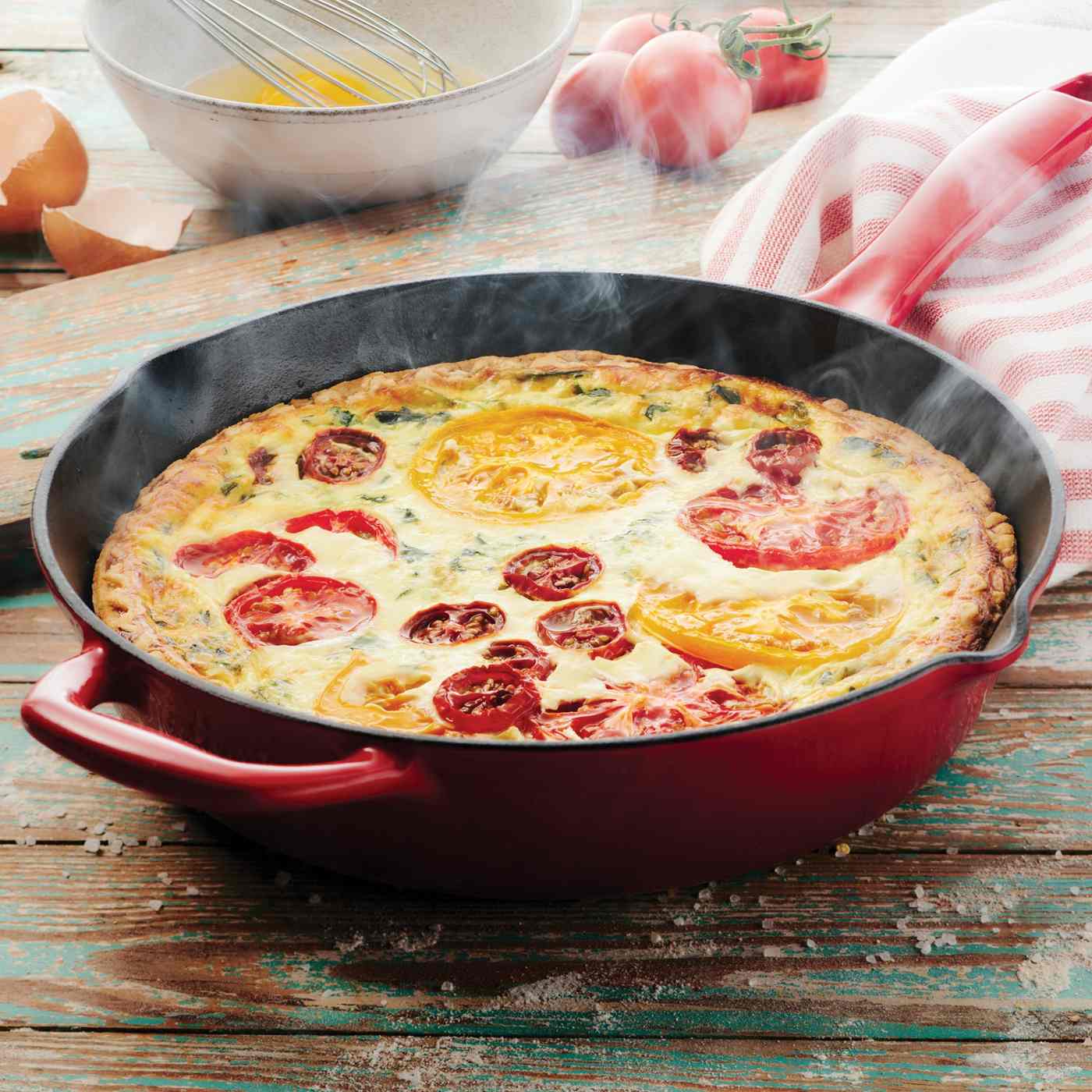 Tramontina Enameled Cast-Iron Series 1000 Skillet - Gradated Red; image 3 of 10