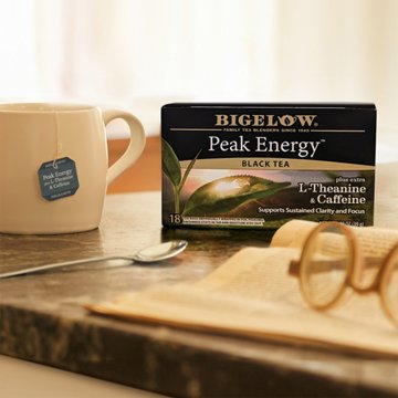Bigelow Peak Energy Black Tea Plus L-Theanine & Caffeine Tea Bags