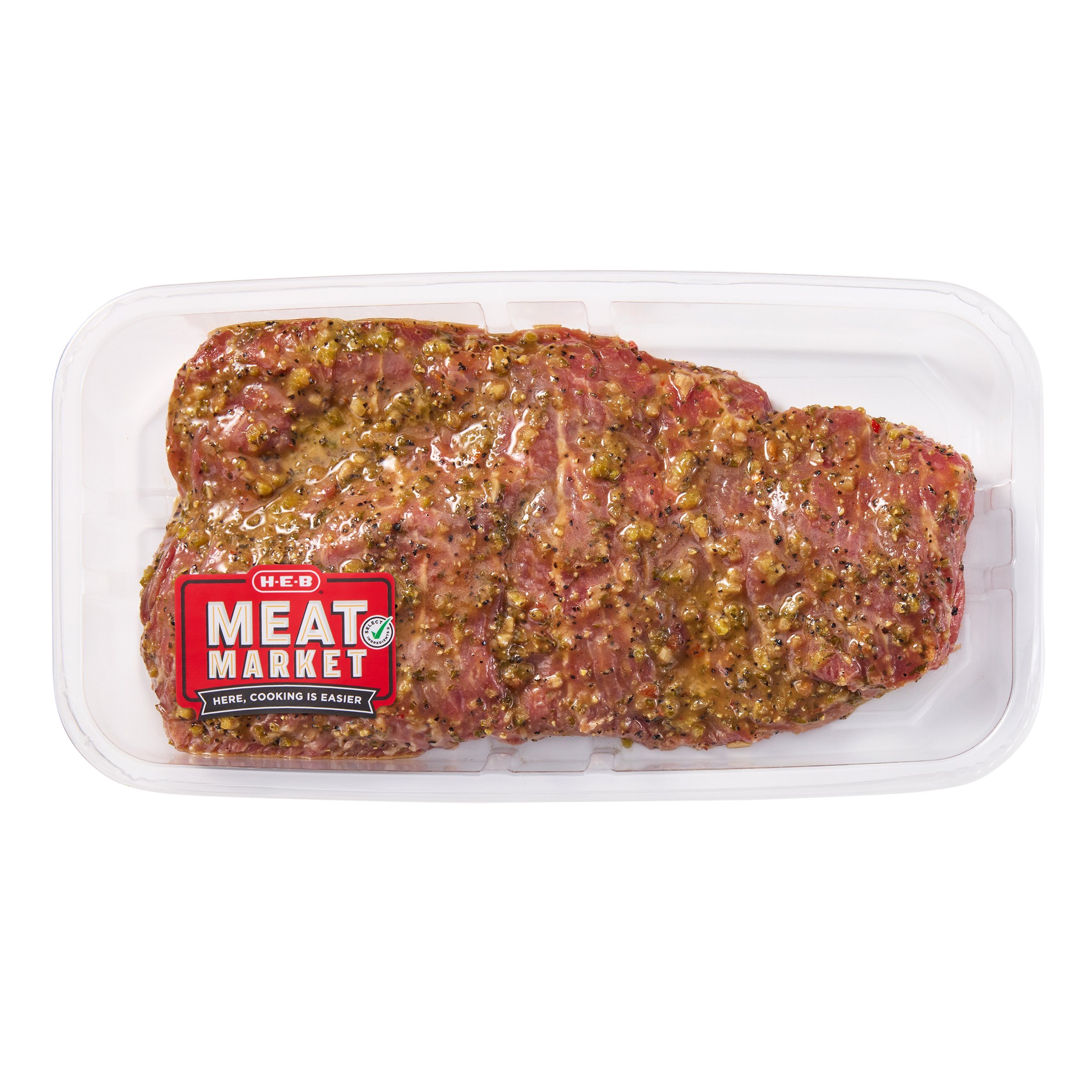 H-E-B Meat Market Marinated Butterflied Beef Sirloin Skirt Steak ...