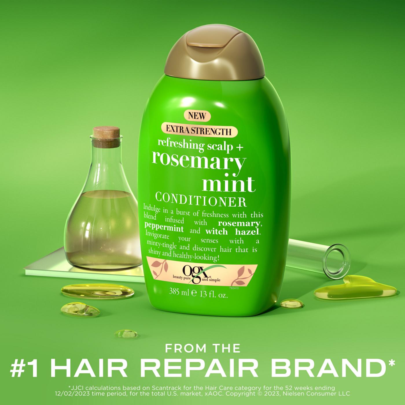 OGX Extra Strength + Rosemary Mint Conditioner; image 2 of 8