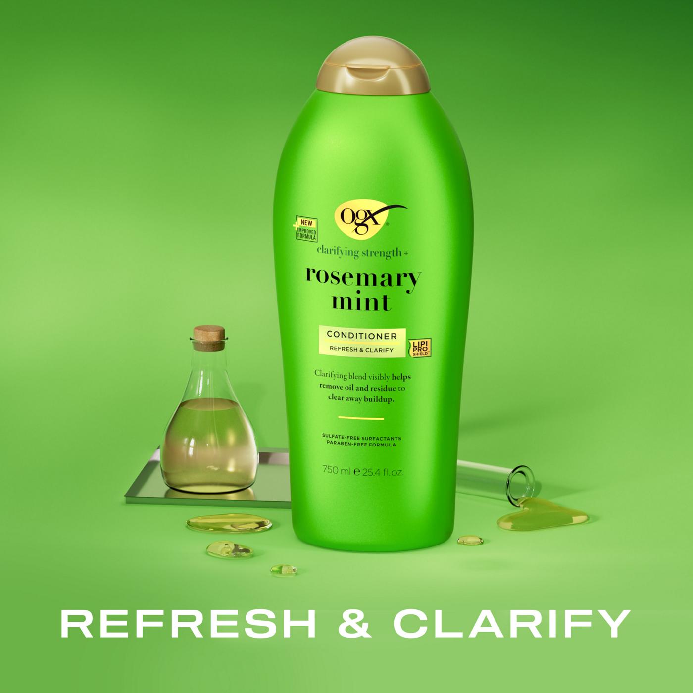 OGX Clarifying Strength + Rosemary Mint Conditioner; image 3 of 6