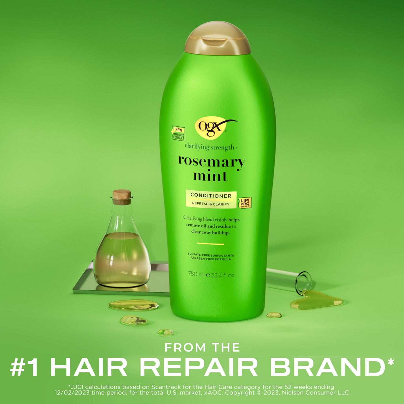 OGX Clarifying Strength + Rosemary Mint Conditioner; image 5 of 6