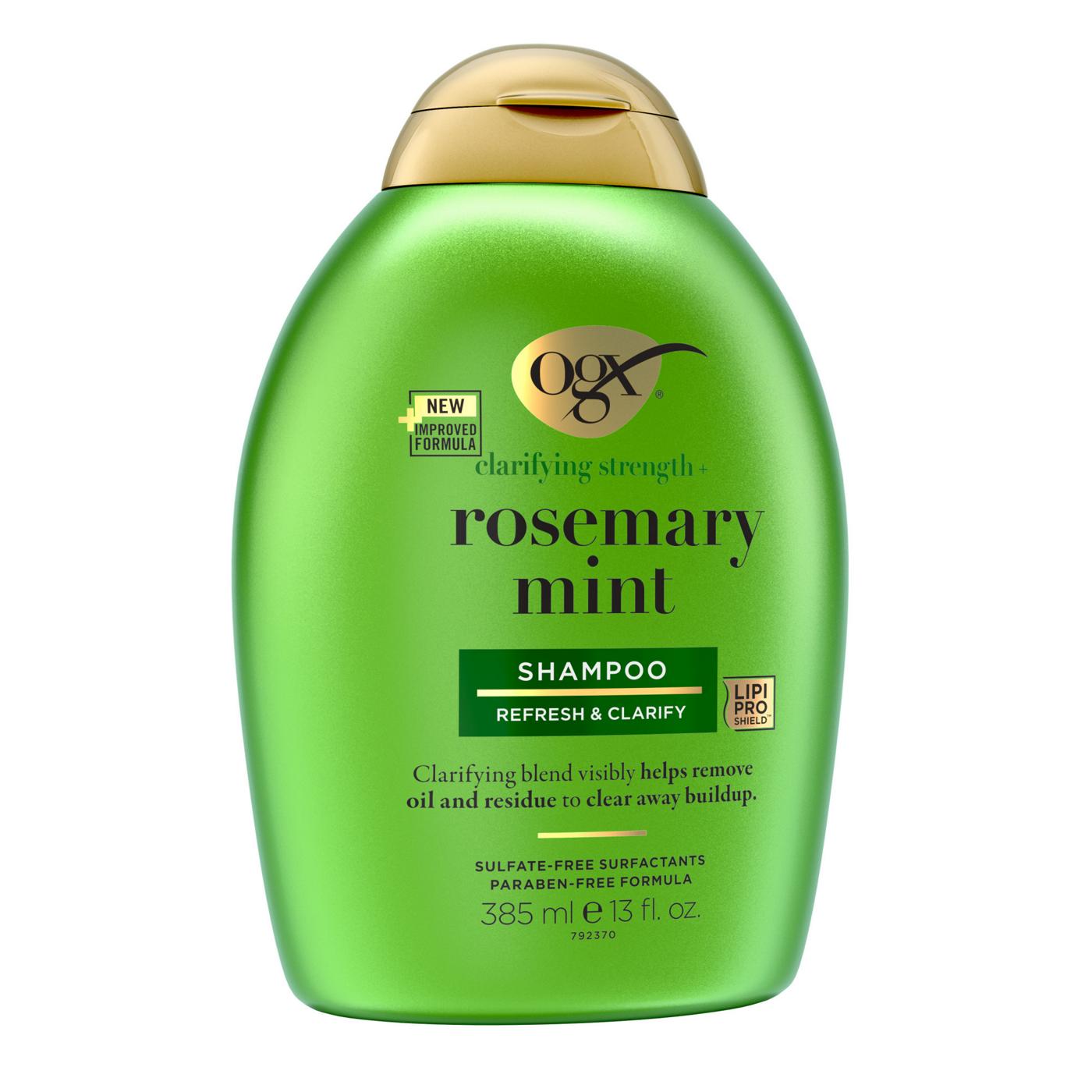 OGX Clarifying Strength + Rosemary Mint Shampoo; image 7 of 8