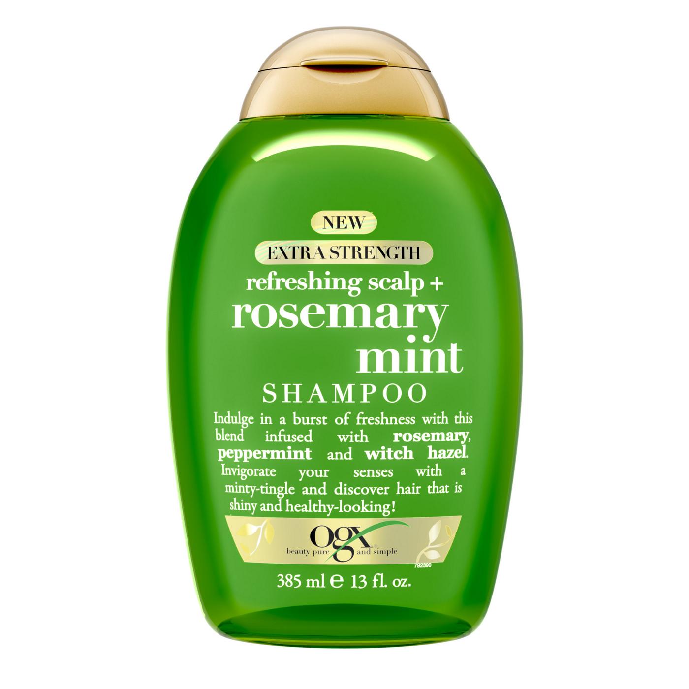 OGX Extra Strength + Rosemary Mint Shampoo; image 1 of 8