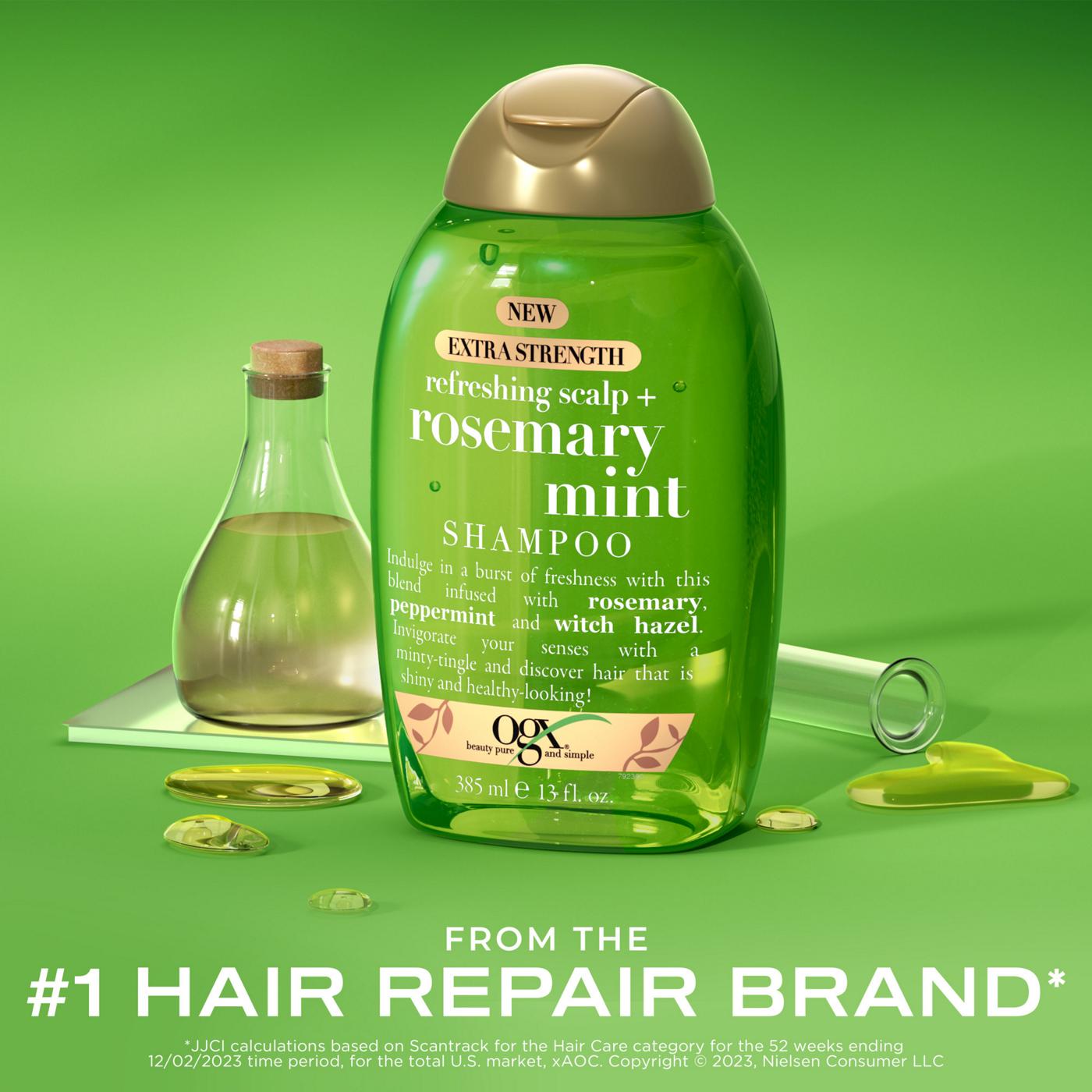 OGX Extra Strength + Rosemary Mint Shampoo; image 7 of 8