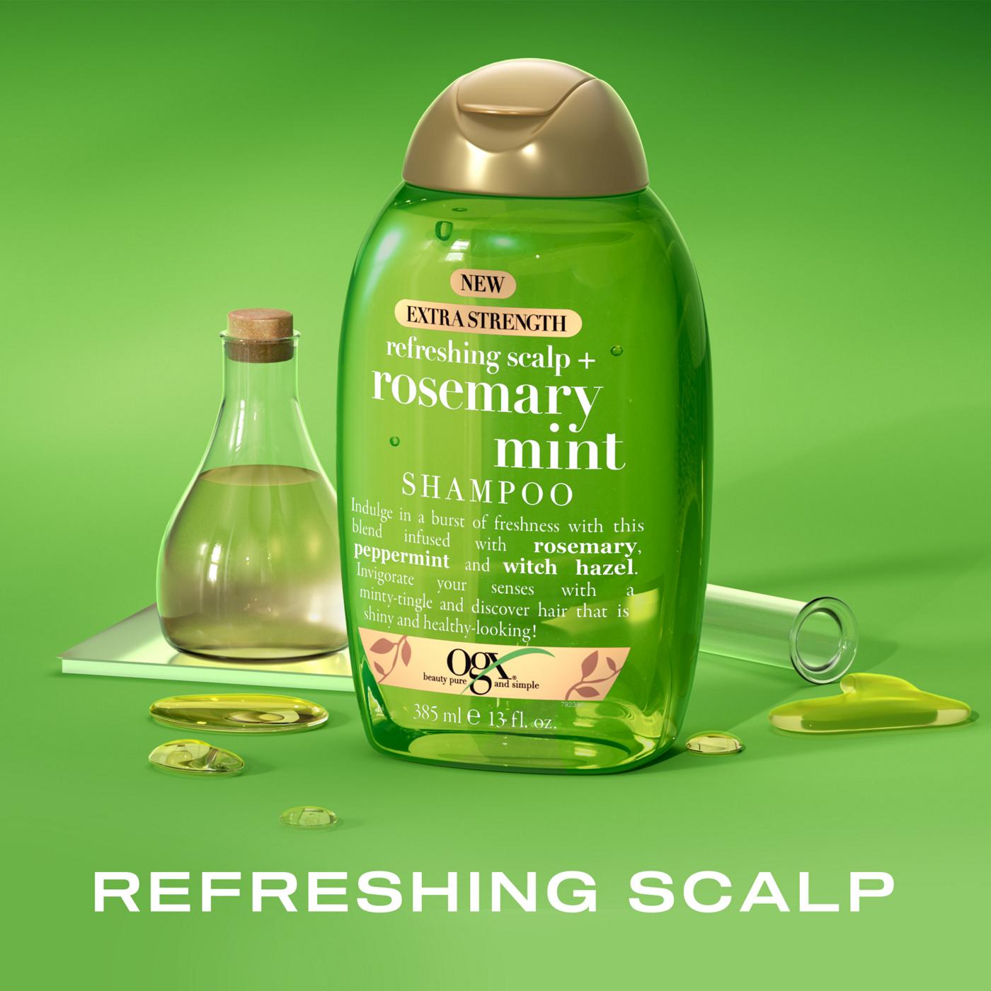 OGX Extra Strength + Rosemary Mint Shampoo; image 8 of 8