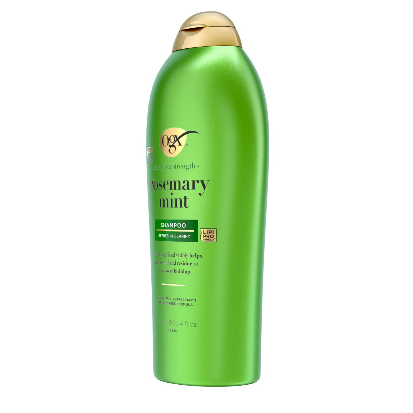 OGX Clarifying Strength + Rosemary Mint Shampoo; image 5 of 8