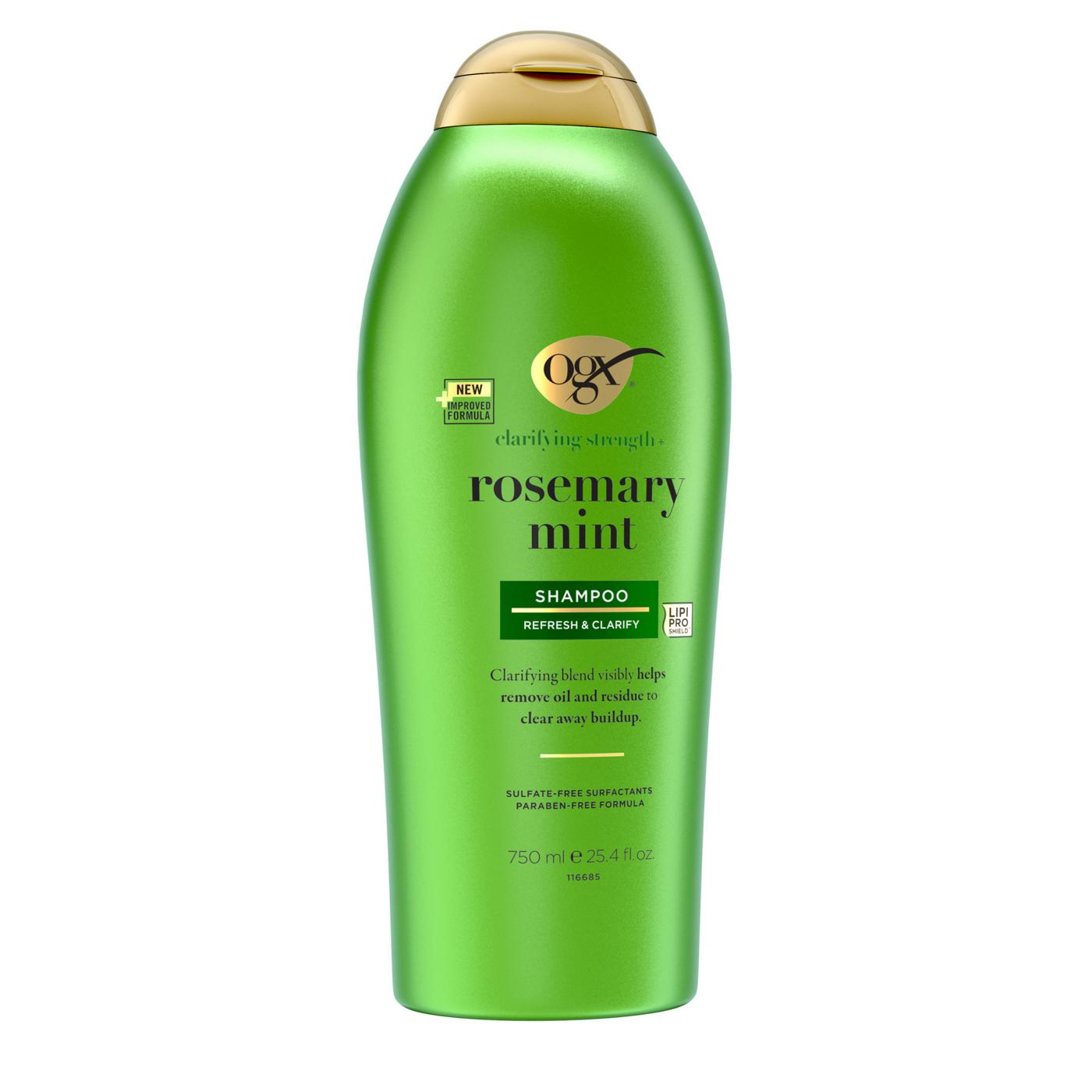 OGX Clarifying Strength + Rosemary Mint Shampoo; image 7 of 8