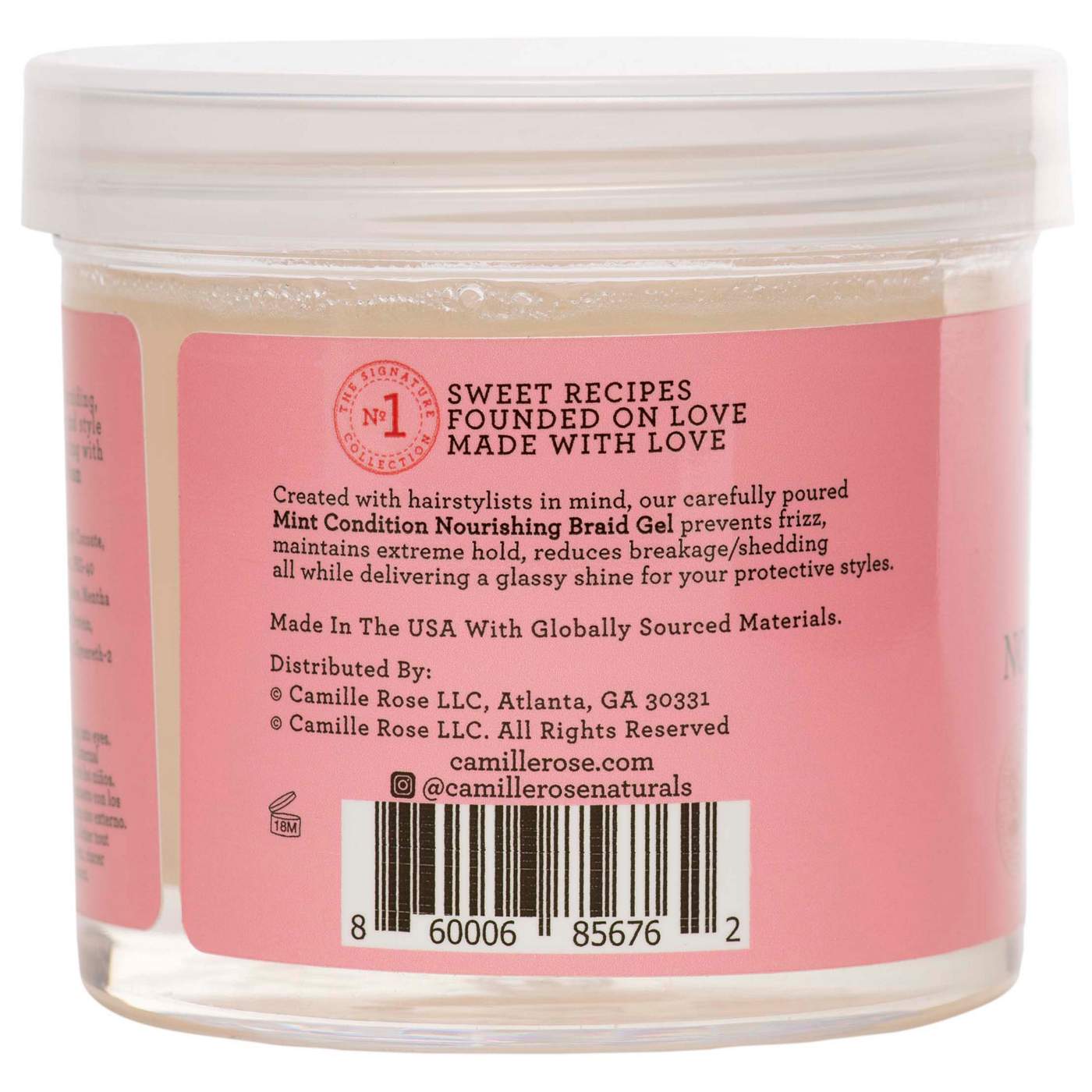 Camille Rose Mint Condition Nourishing Braiding Gel - Sea Moss & Aloe Vera; image 2 of 2