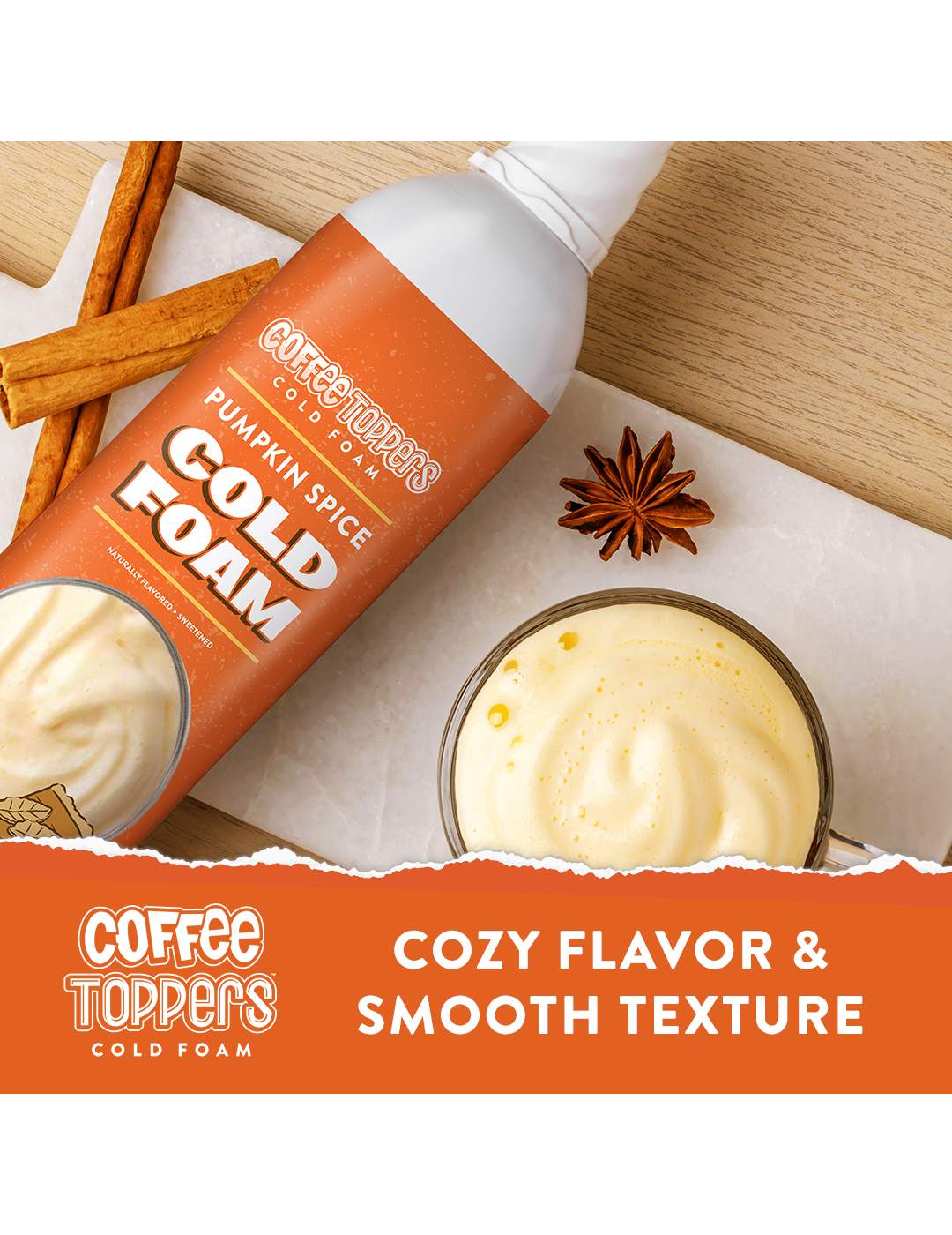 Coffee Toppers Pumpkin Spice Cold Foam; image 2 of 4
