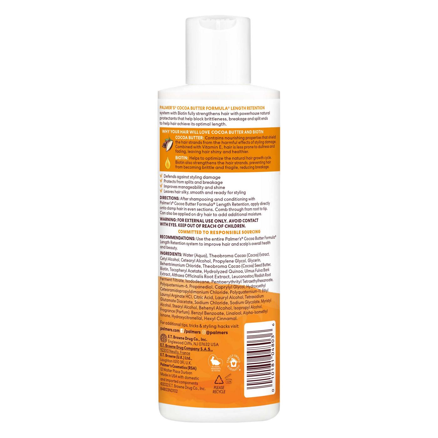 Palmer's Cocoa Butter Formula Length Retention Leave-In Conditioner; image 2 of 2