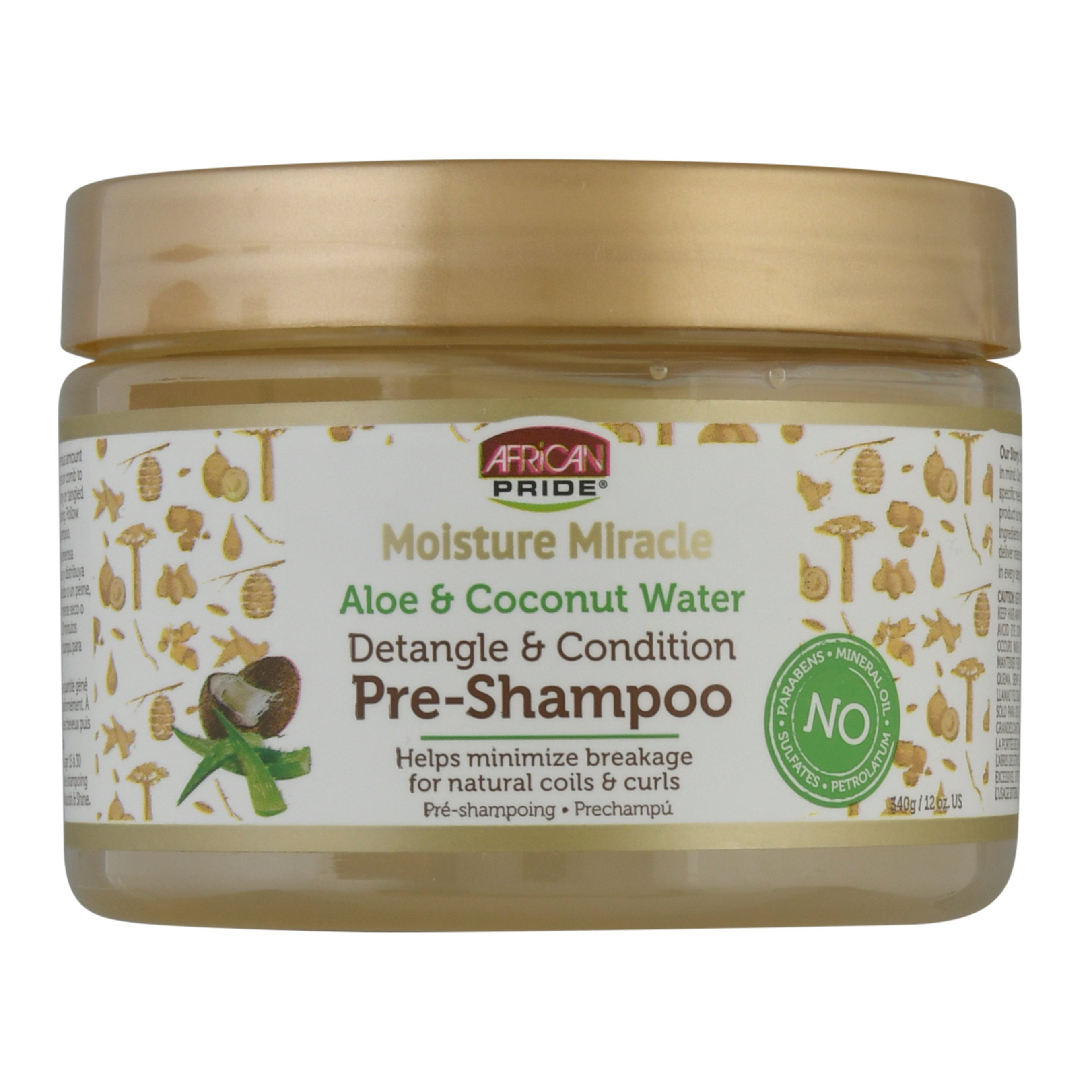 African Pride Moisture Miracle Detangle & Condition PreShampoo Aloe