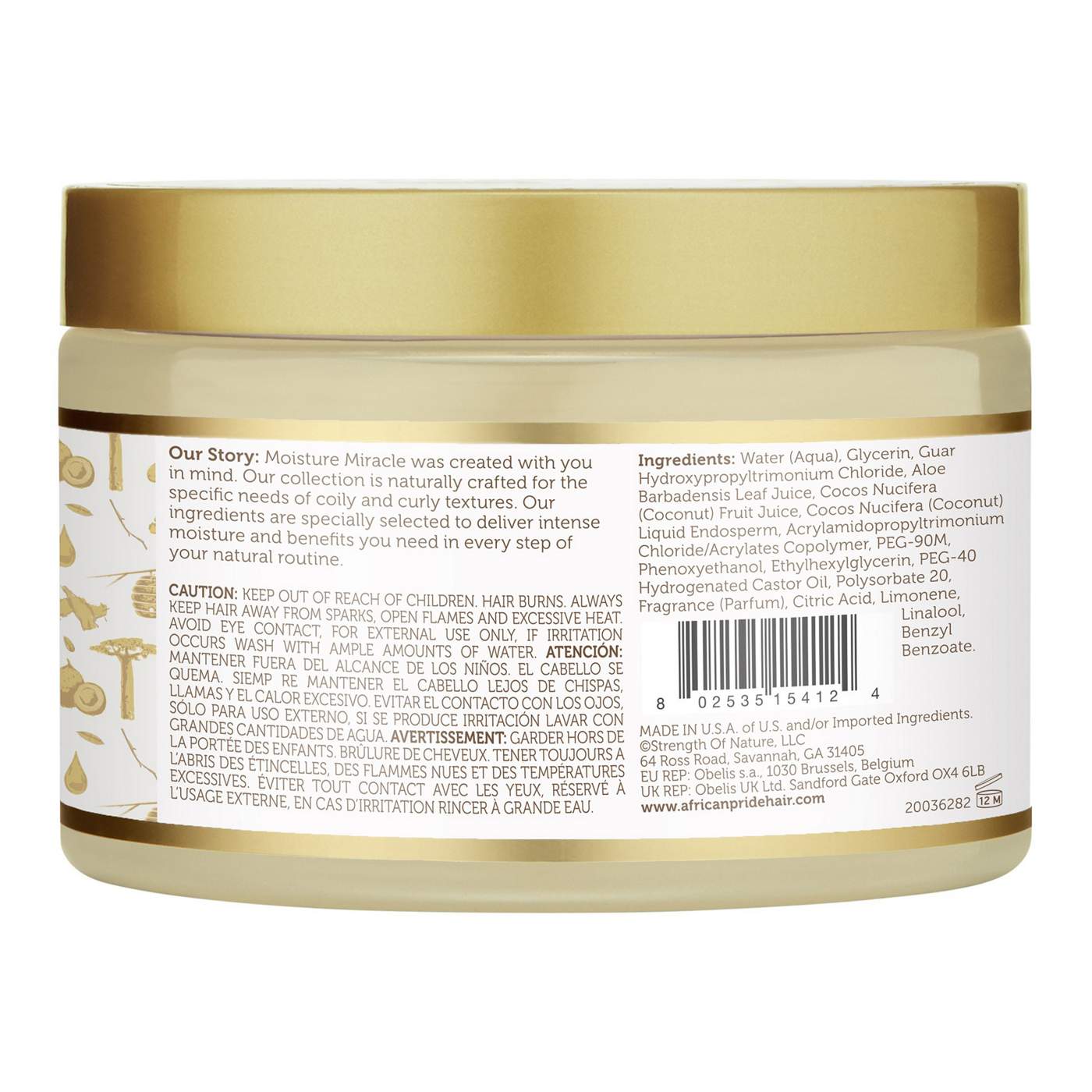 African Pride Moisture Miracle Detangle & Condition Pre-Shampoo - Aloe & Coconut Water; image 2 of 2