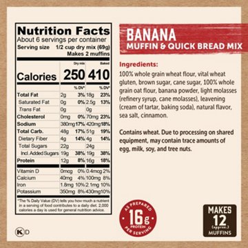 Kodiak 16g Protein Banana Muffin & Quick Bread Mix
