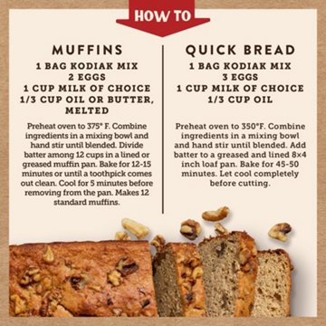 Kodiak 16g Protein Banana Muffin & Quick Bread Mix