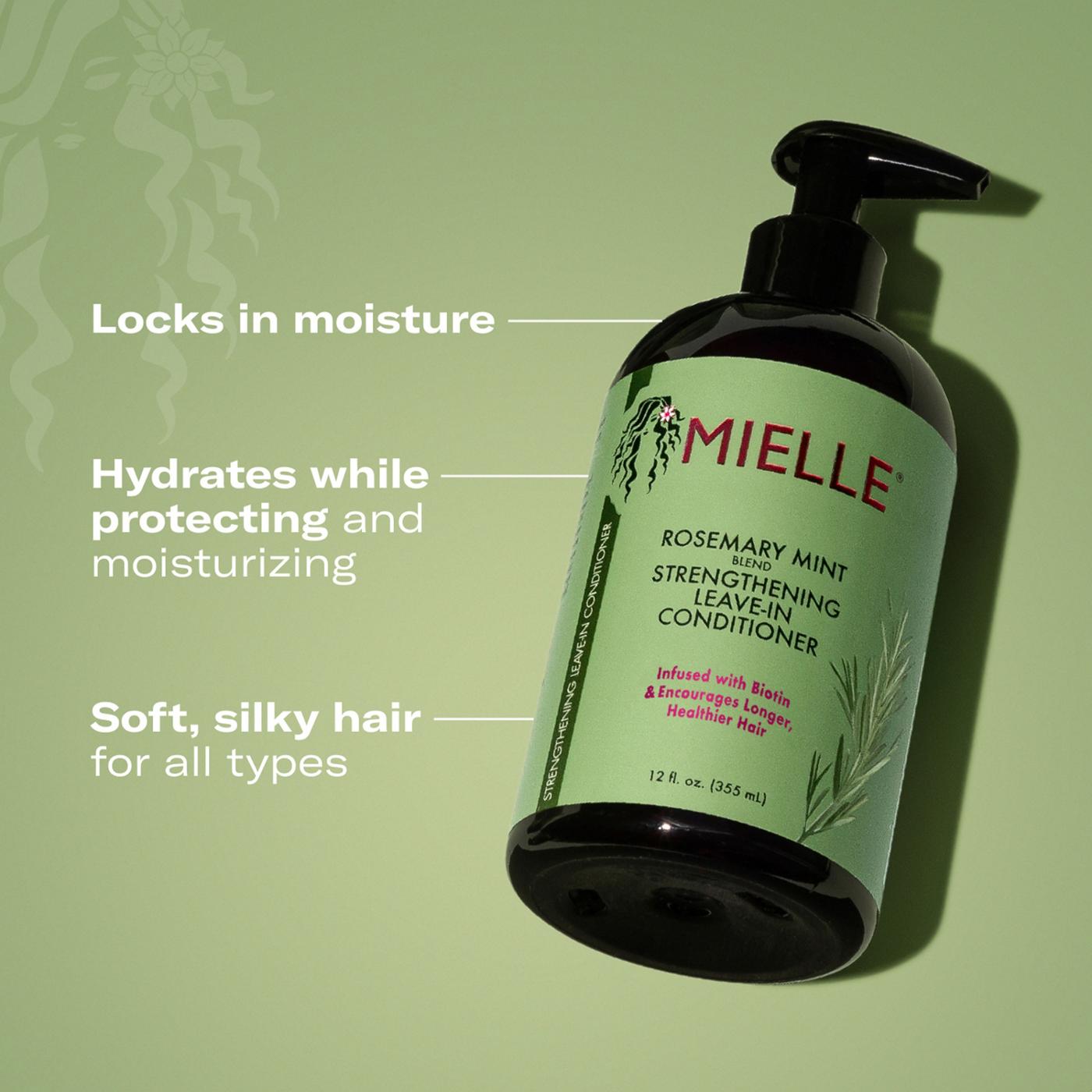 Mielle Rosemary Mint Leave-In Strengthening Conditioner; image 3 of 10