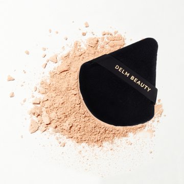 Delm Beauty Fan Shaped Powder Makeup Puffs, 6 ct