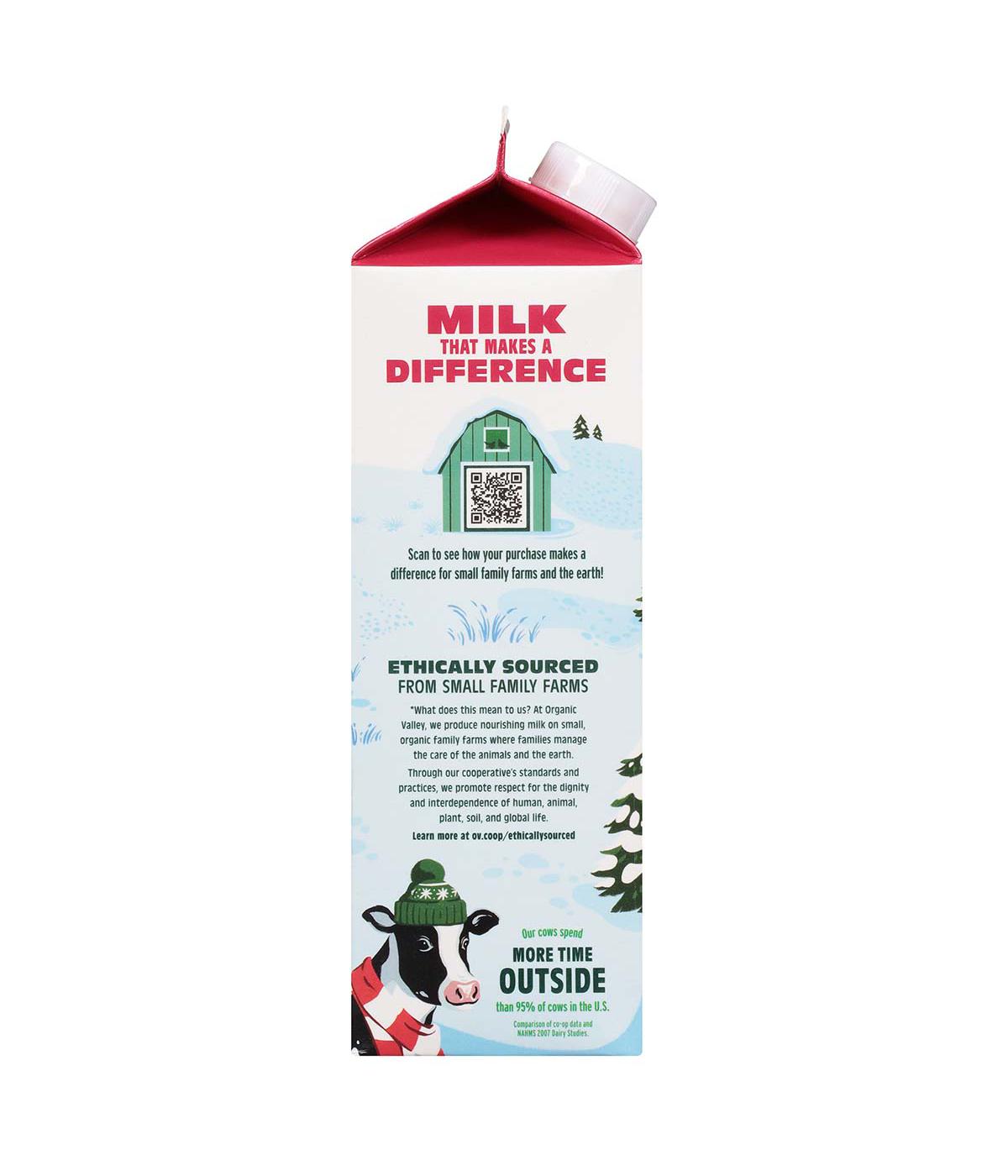 Organic Valley Reduced Fat Eggnog ; image 3 of 5