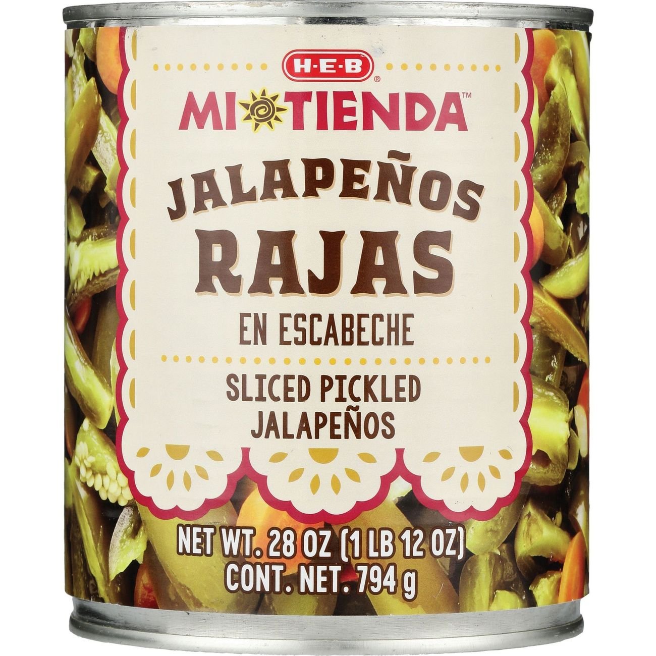 H-E-B Mi Tienda Sliced Pickled Jalapeños Rajas en Escabeche - Shop ...