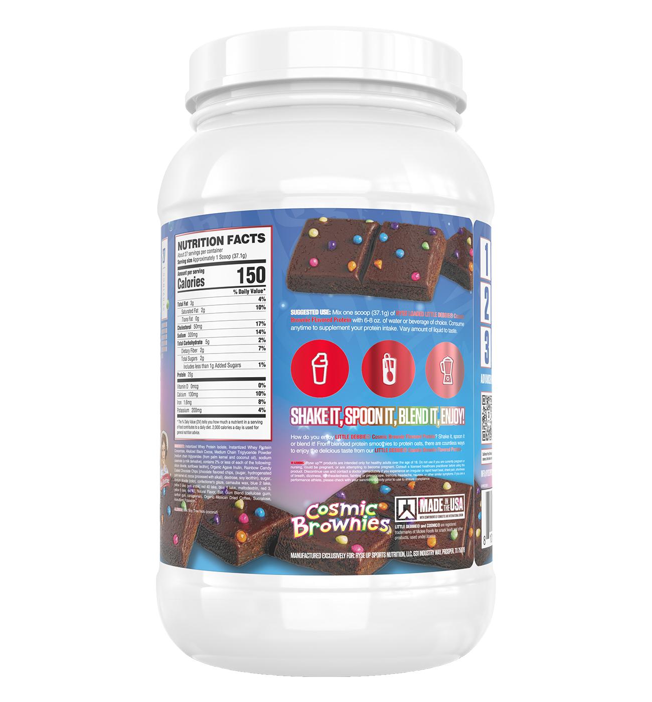 Ryse Loaded Whey 25g Protein Drink Mix - Cosmic Brownies - Shop Shakes ...