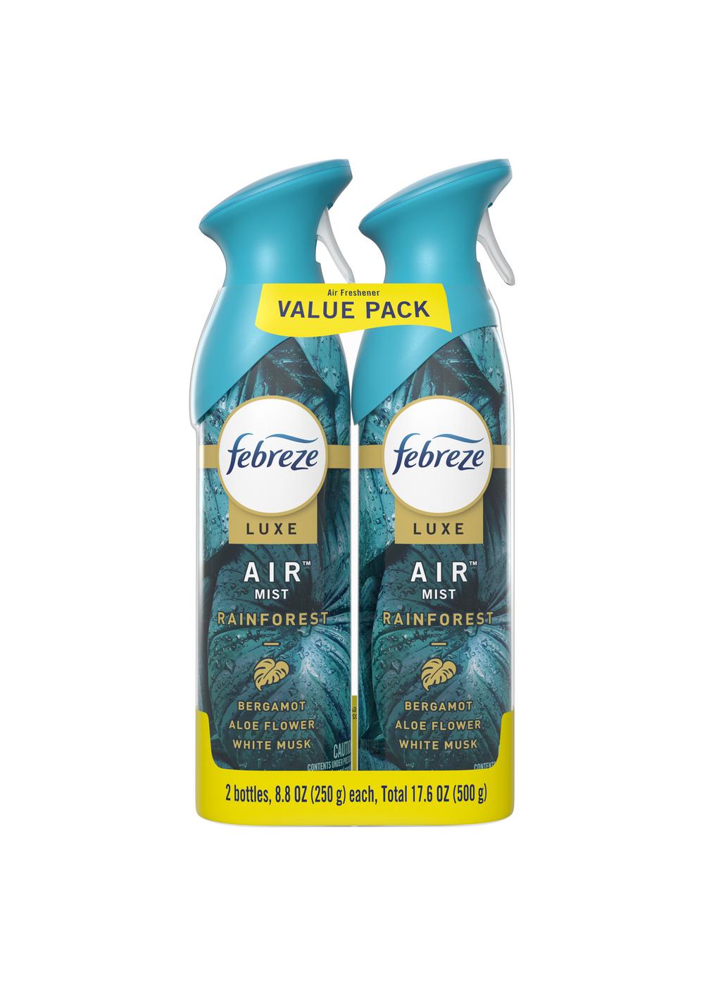 Febreze Luxe Air Freshener Odor-Fighting Room Spray - Rainforest; image 1 of 7