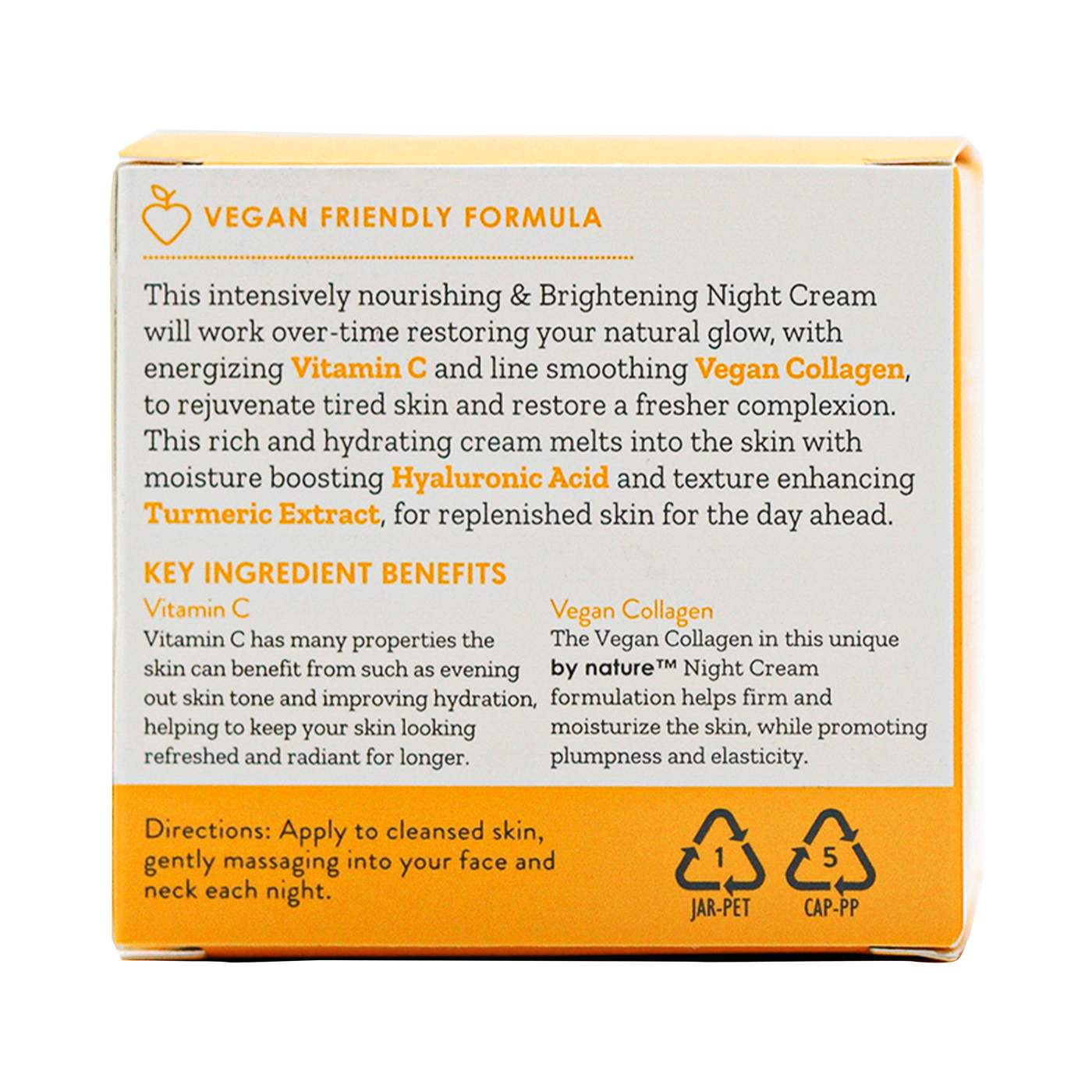 by nature Vitamin C + Collagen Night Cream; image 4 of 4