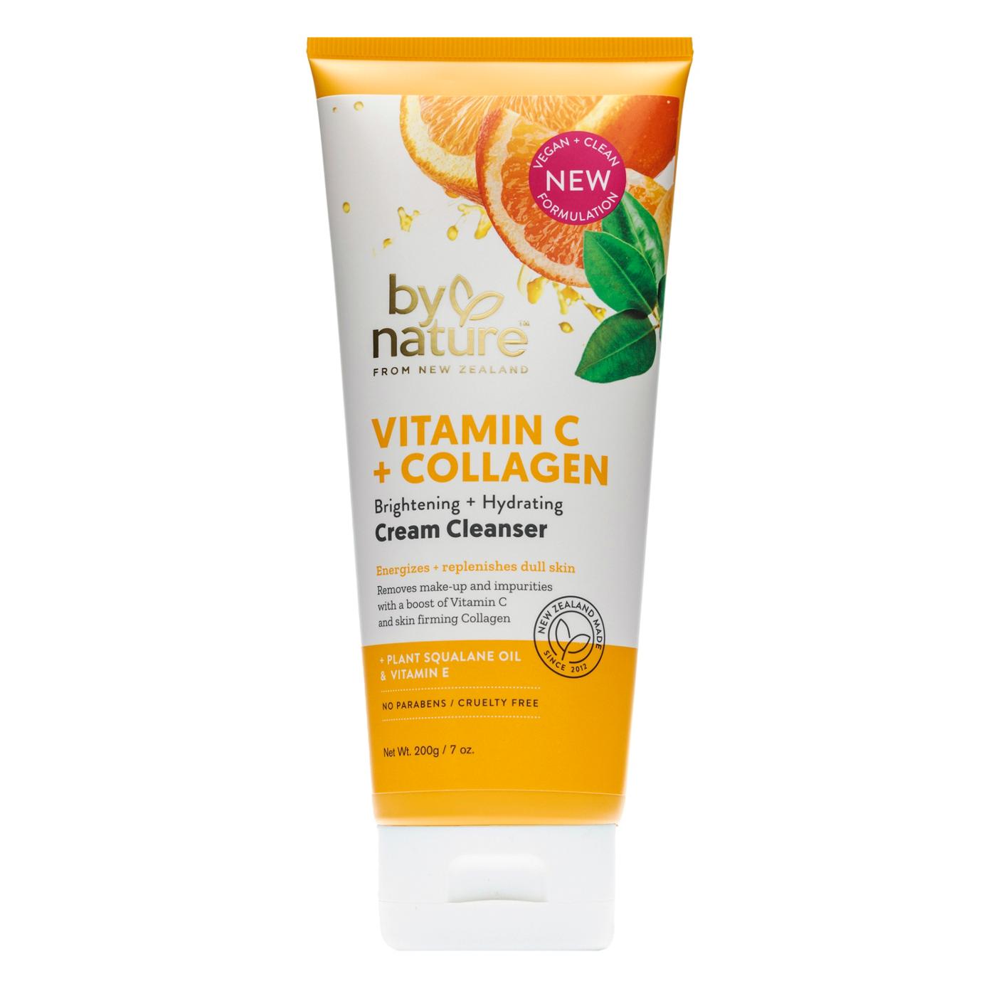 by nature Vitamin C + Collagen Cream Cleanser; image 1 of 3