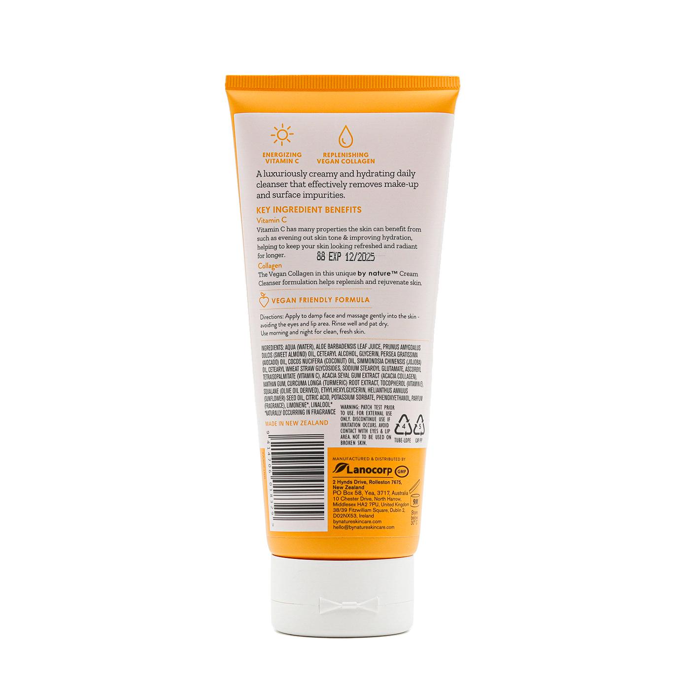 by nature Vitamin C + Collagen Cream Cleanser; image 3 of 3