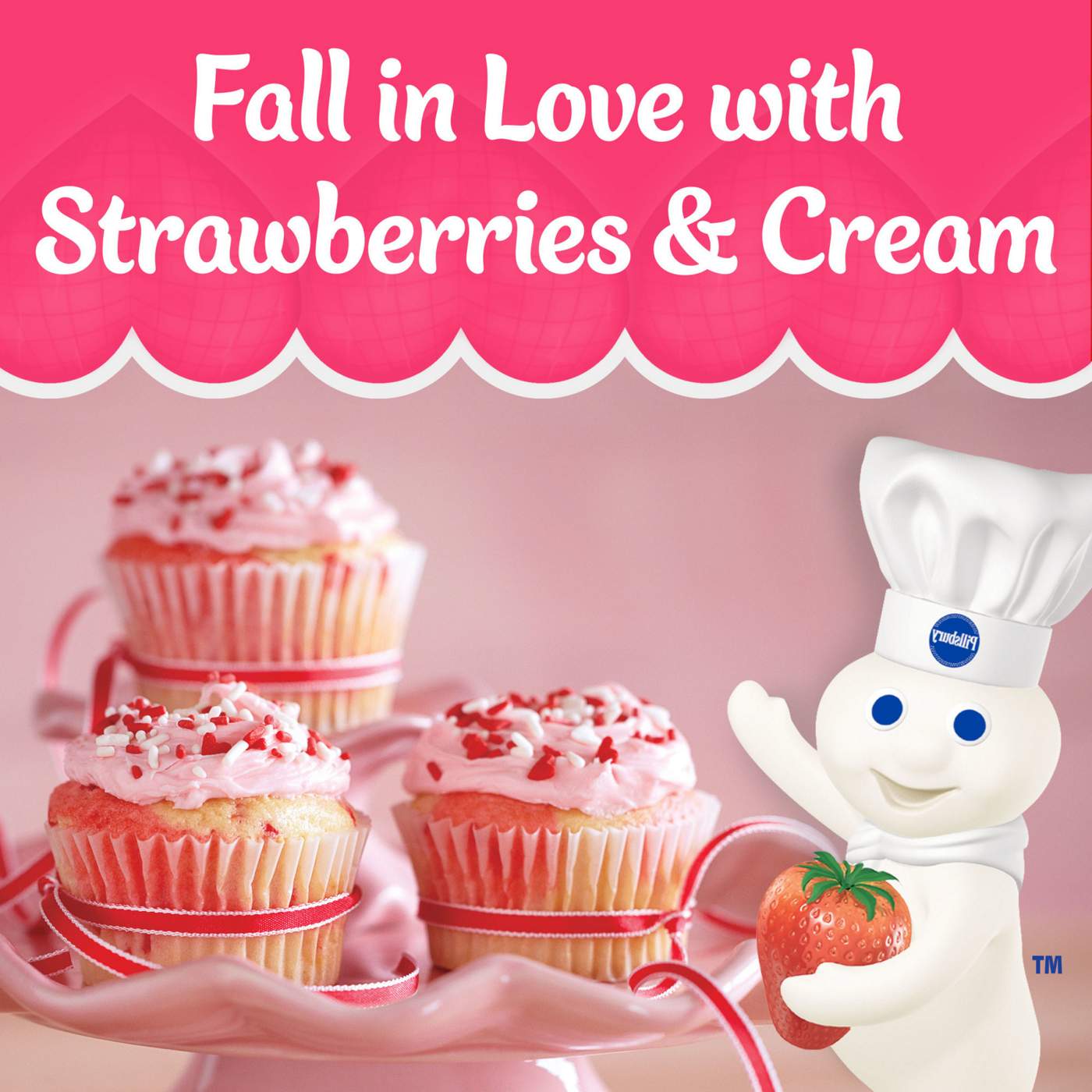 Pillsbury Whipped Funfetti Frosting - Strawberries & Cream; image 6 of 9