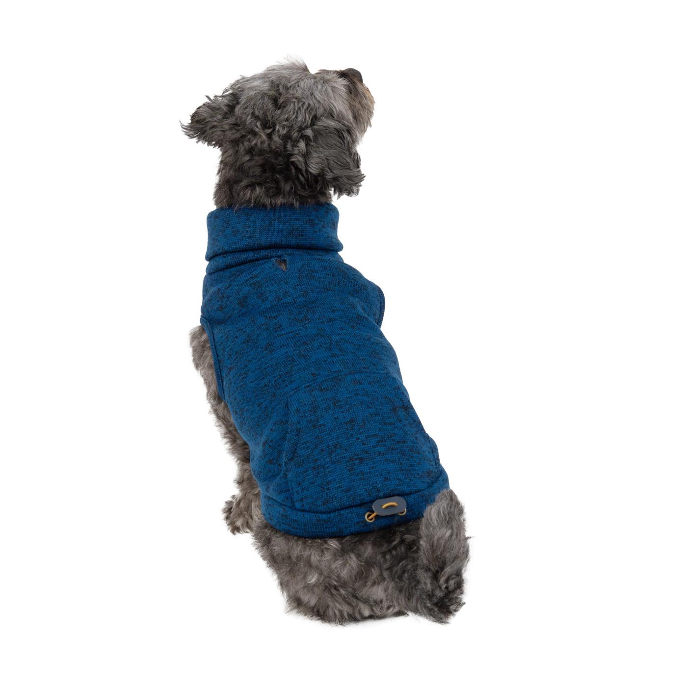 Simply Dog Blue Pull On Marled Jacket Large; image 1 of 3