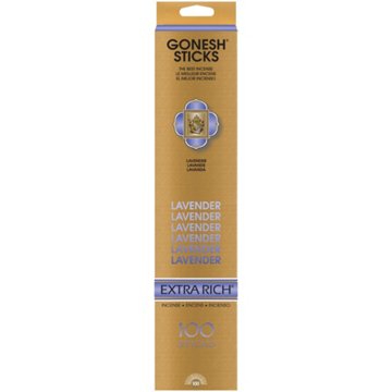 Gonesh Lavender Scented Incense Sticks, 100 ct