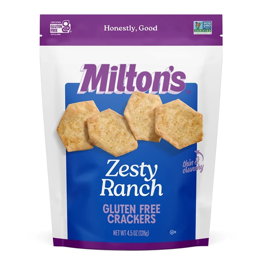 Milton's Craft Bakers Zesty Ranch Gluten Free Crackers - Shop Crackers ...