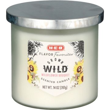 H-E-B Flavor Favorites Blooms Grown Wild - Wildflower Bouquet Scented Candle