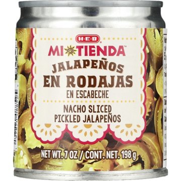 H-E-B Mi Tienda Nacho Sliced Pickled Jalapeños Rodajas en Escabeche