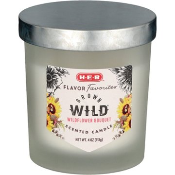 H-E-B Flavor Favorites Blooms Grown Wild Wildflower Bouquet Scented Candle