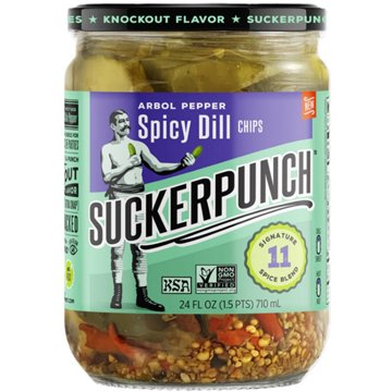 Suckerpunch Gourmet Arbol Pepper Spicy Dill Chips