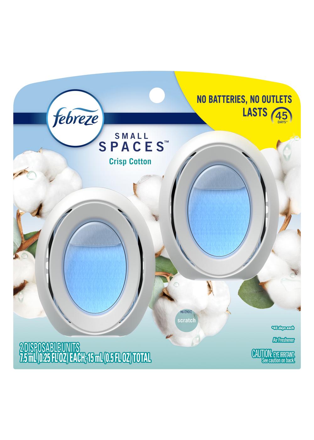 Febreze Small Spaces Air Freshener - Crisp Cotton; image 1 of 2
