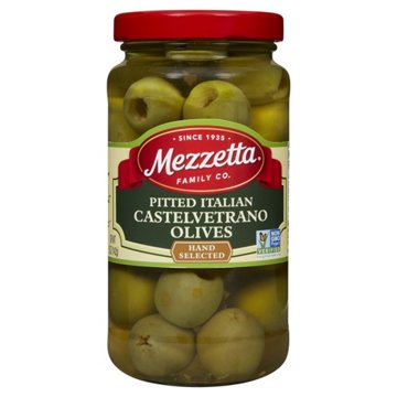 Mezzetta Pitted Italian Castelvetrano Green Olives, 5 oz