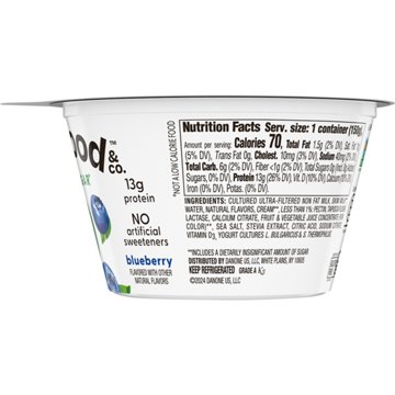 Too Good & Co. Zero Sugar Greek Yogurt - Blueberry