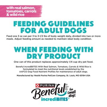 Beneful Purina Small Breed High Protein Wet Dog Food With Gravy IncrediBites - Real Salmon